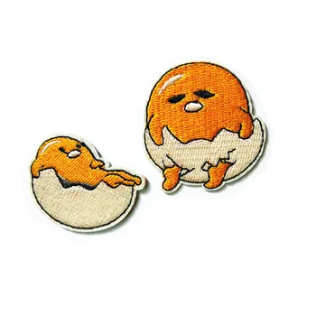 

Cartoon 3D Egg Fabric Patch Embroidery Sew On Patches For Clothing DIY Decoration Clothes Stickers Applique Badge