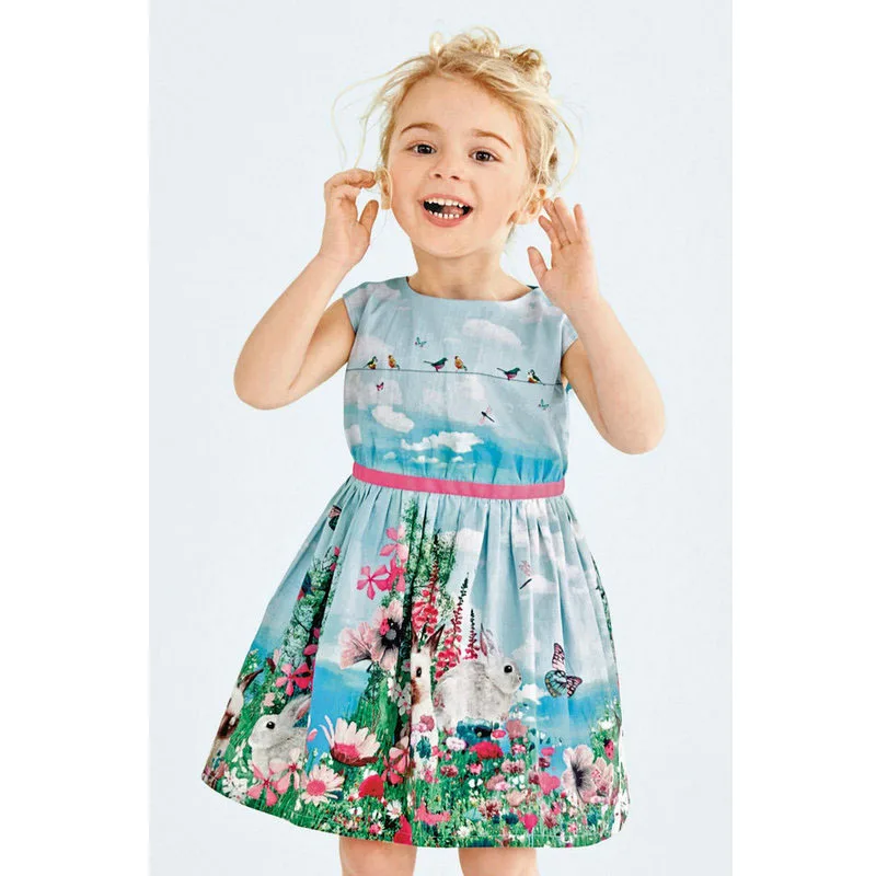 Robe Demoiselle d'Honneur Fille модные платья для девочек с рисунком весеннее платье малышей