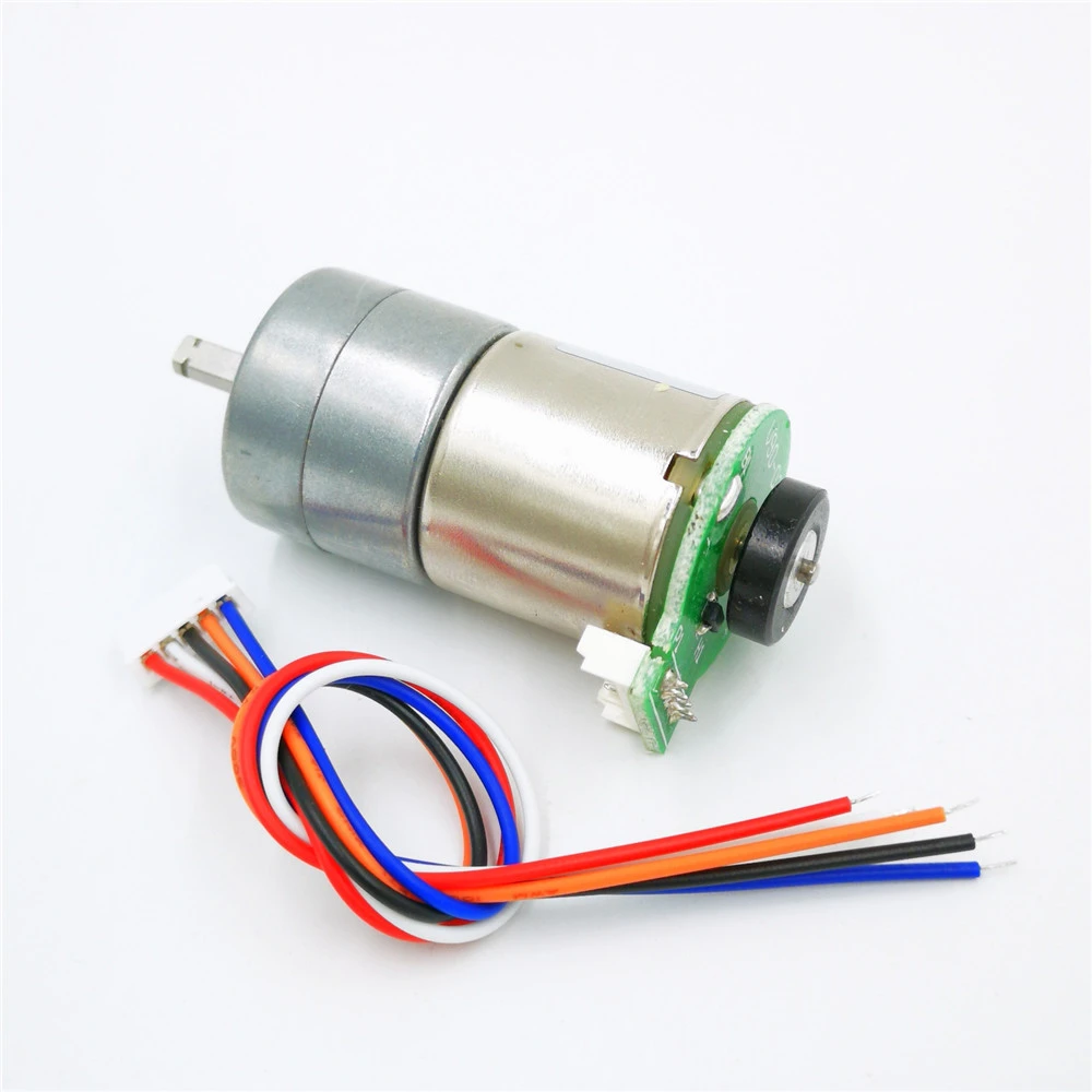 

With encoder All metal Gear DC geared motor Code wheel measurement speed Trolley robot