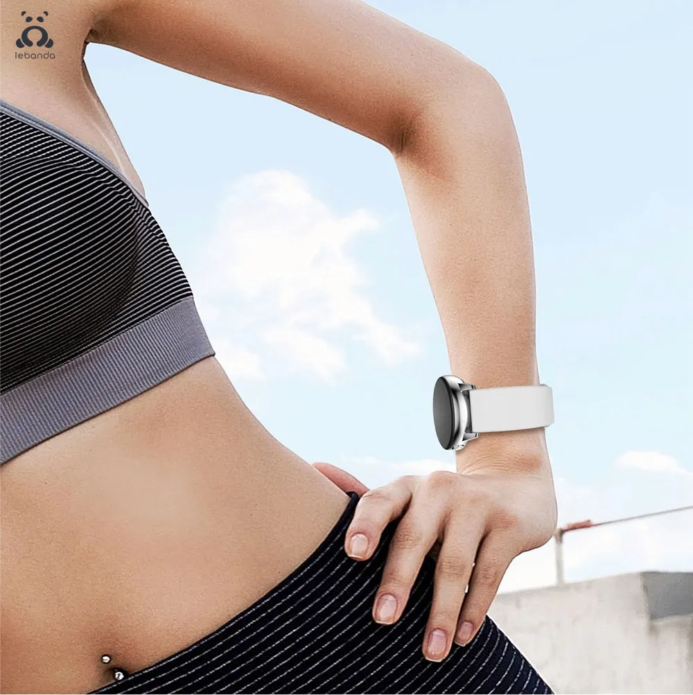 Lebanda спортивный ремешок для Galaxy watch активный силиконовый ремешок для samsung Galaxy 42 мм аксессуары для часов Мягкая дышащая Замена