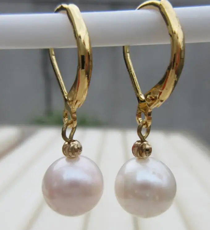 Серьги из белого жемчуга 7 8 мм 14 k/20|Серьги-подвески| |