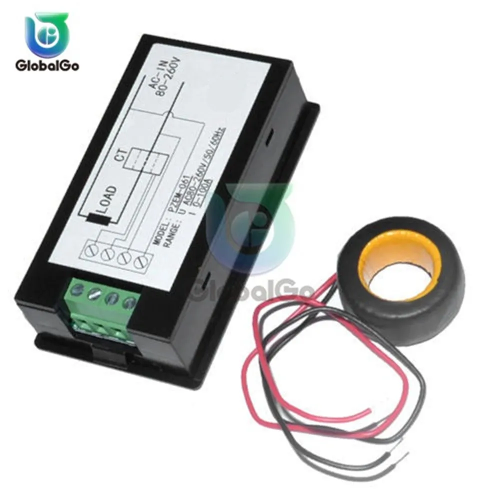 20A 50A 100A Digital LCD Voltmeter Ammeter DC AC Voltage Current Power Energy Meter Tester Backlight AC 80-260V DC 6.5-100V