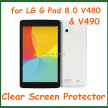 5 шт. прозрачный ЖК-дисплей Экран защитная плёнка для НУА Вэй для мобильного телефона LG G Pad 8,0 V480 V490 планшетный ПК без розничной посылка Размеры 206*118,5 мм