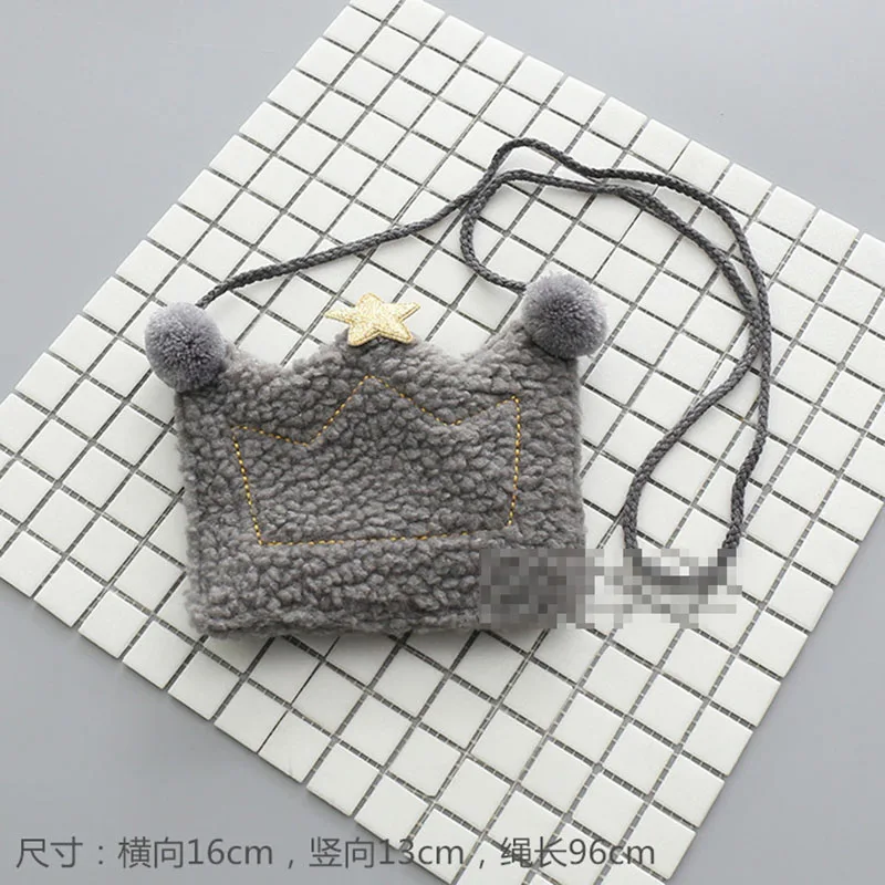 1 Pc Cute Cartoon Queen Crown Borsa Della Peluche Anime Geniale Portatile Del sacchetto Del Raccoglitore Delle Donne Della Borsa Delle Ragazze Della Borsa Regali Per I Bambini bambini