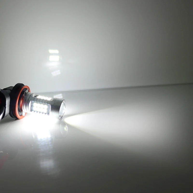 H8 H11 9005 9006 HB3 HB4 LED Fog Lights Bulb 1440Lm 6000K White Car Driving Daytime Running Lamp Auto Leds Light 12V 24V DRL High Bright Auto Led Bulb 3030SMD 36pcs 6000k Newest Car Led foglight foglamp (2)