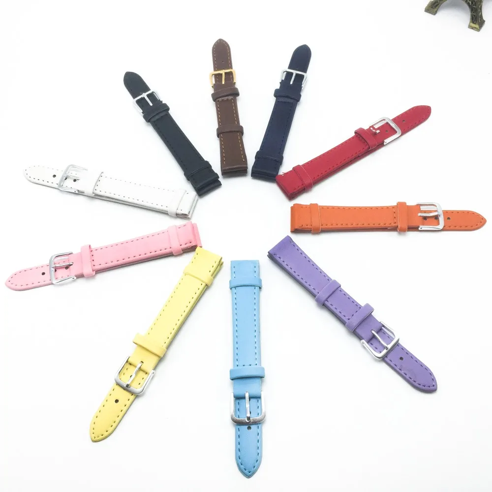 Самые продаваемые! 16 мм ремни для часов и аксессуары 2019 новые цветные женские кожаные часы группу Корреа reloj 16 мм cuero A015