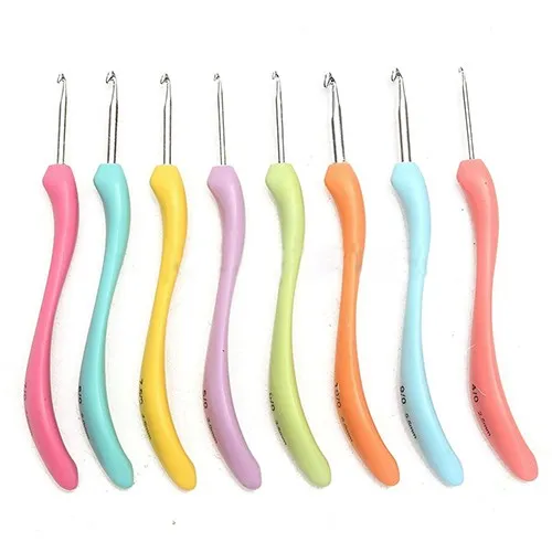 8 шт многоцветные крючки для вязания спиц бытовые швейные принадлежности