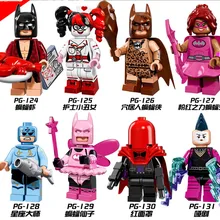 80 шт. pg8040 Super Heroes Джокер Красная маска дядя Созвездие битой Фея MIME show Харли Квинн Конструкторы кирпичи Игрушечные лошадки для детская