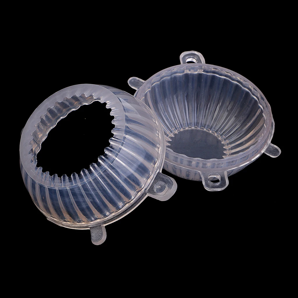 Striped Round Flat Ball Shape Candle Mould Soap Mold for Candle Making DIY Craft
