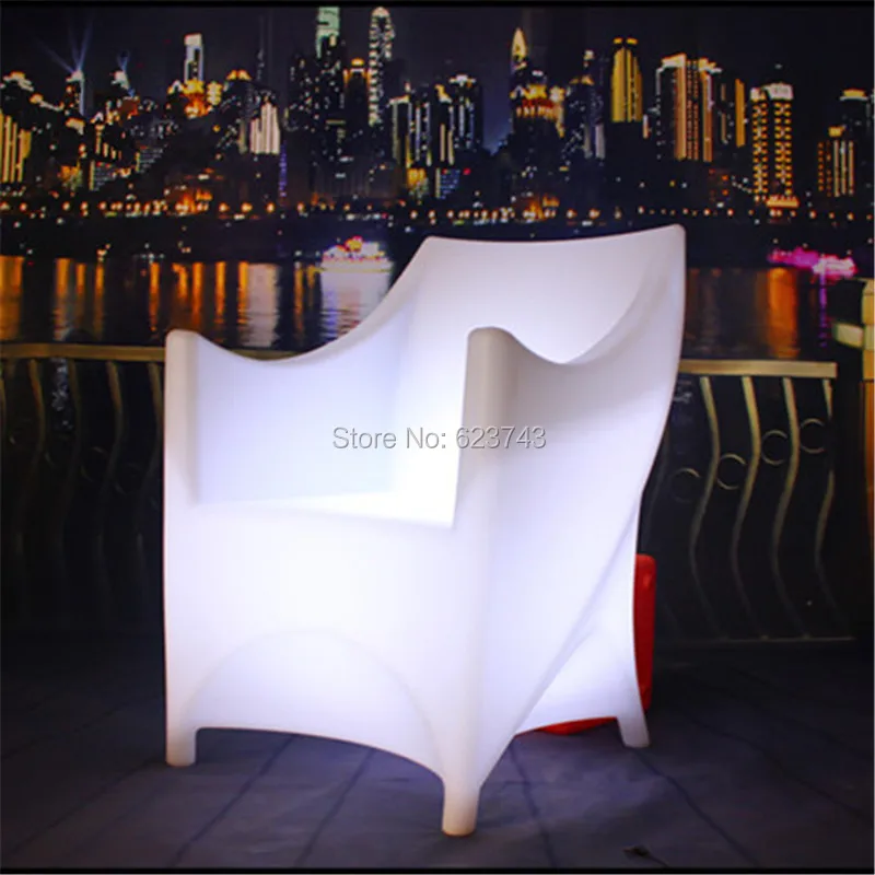 

16 Colors chaning rechargeable PE plastic illuminated led bar armchair remote control armrest glowing backrest