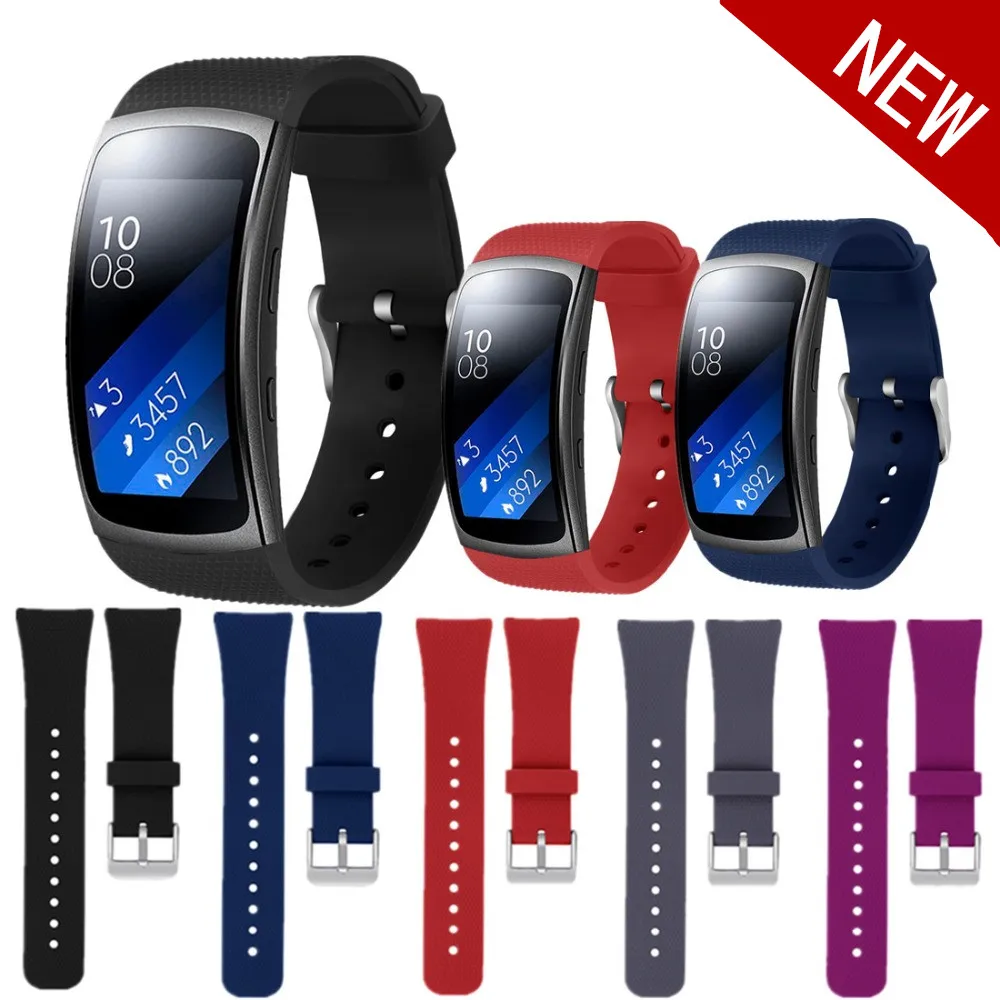 Ремешок силиконовый для Samsung Gear Fit 2 Pro/Fit band сменный Браслет смарт часов Fit2 Pro/Fit2