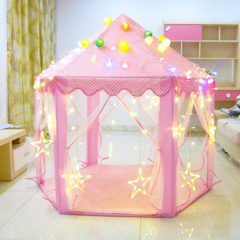 remarkable Play Tent Play House Ball Pit Pool Portable Foldable Princess Folding Tent Castle Gifts Toys Tents