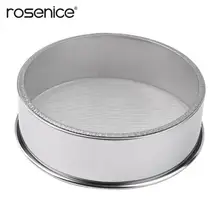 Серебристая сеть из нержавеющей стали, сито для муки, сито для выпечки тортов, порошковый фильтр сахара, сетка