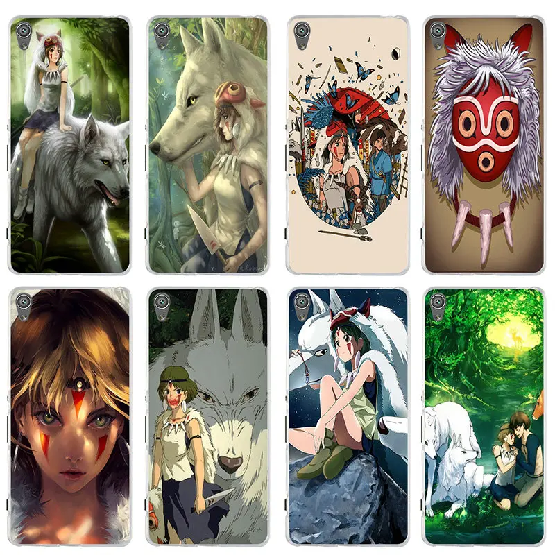 Прозрачный чехол принцессы Mononoke для Sony Xperia Z Z1 Z2 Z3 Z4 Z5 Compact M2 M4 M5 T3 XA E3 E5 C4 C5 |