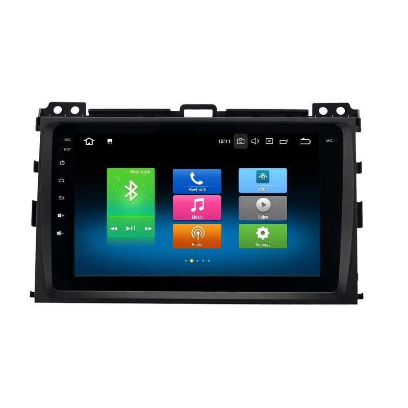 Best Octa core Android 8.0 car GPS radio player for Toyota land cruiser prado 120 2002-2009 with 4G RAM wifi 4g usb auto Multimedia 1