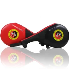 ZOOBOO Муай Тай ММА тхэквондо двойной кик-пад цель тренировки Каратэ Боевые, искусства Бокс pad Boxeo