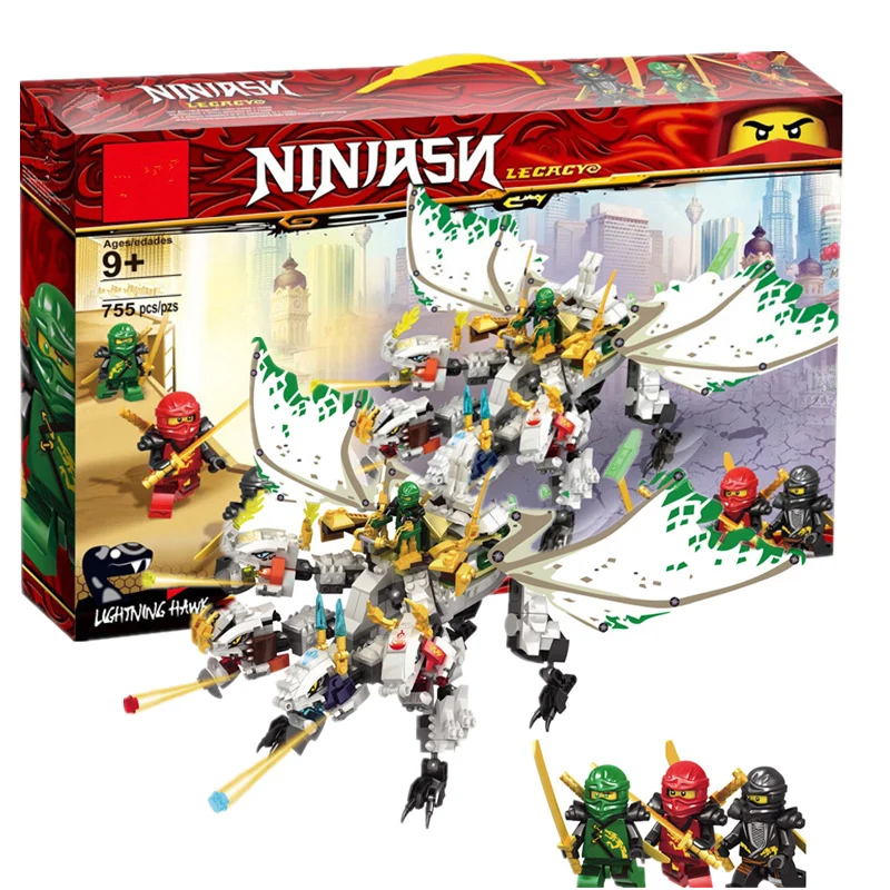 

New Ninjagoed Ultra Dragon Lloyd Building Blocks Compatible legoedlys Ninjaeds Figure Bricks set For Children Boy 70654