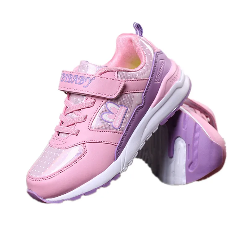 Высокое качество детская спортивная обувь для девочек; дышащие кроссовки и мальчик обуви подростков тапки