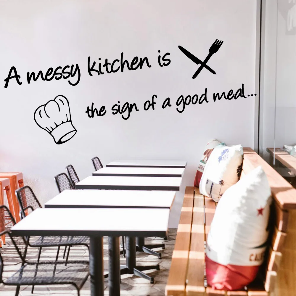 

Lovely kitchten Waterproof Wall Stickers Wall Art Decor For Kids Room Living Room Home Decor Mural Poster