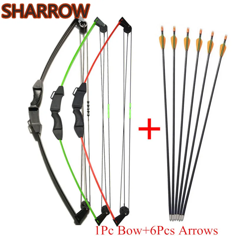 1Set Archery Youth Compound Bow Set Kids Junior Children Practice