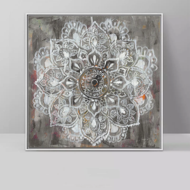 Modern Mandala Flower Wall Art Canvas Prints Vintage Poster Prints Canvas Paintings On The Wall For Bed Room Cuadros Decor