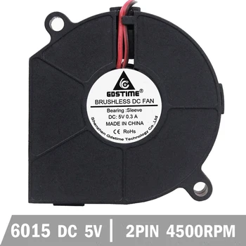 Best 500pcs Gdstime 60mm X 15mm 60mm 6cm 6015 DC 0.3A Brushless Blower Fan Turbo Blower Cooling Cooler Fan