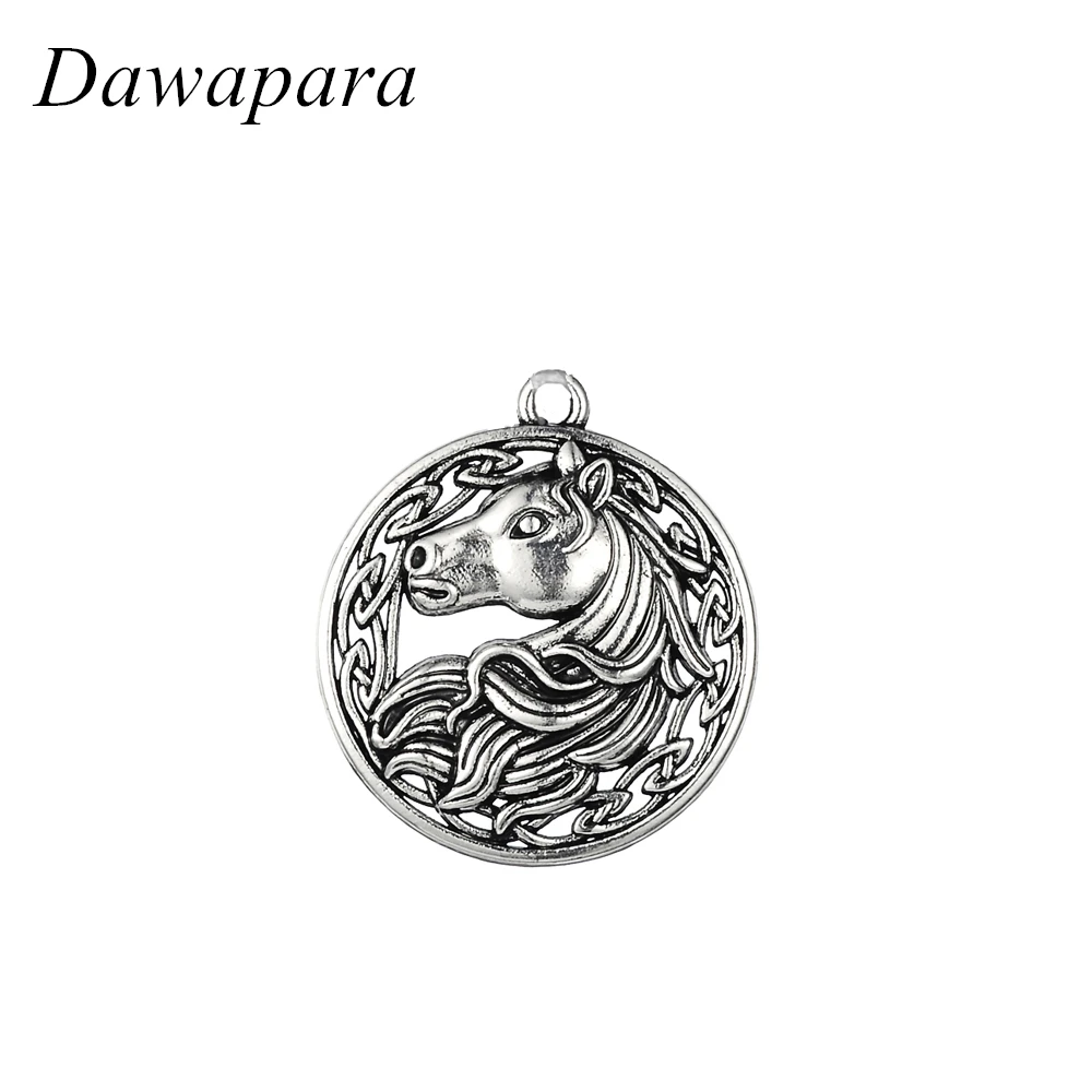 Dawapara искусственные Подвески с рисунком лошади винтажные очаровательные