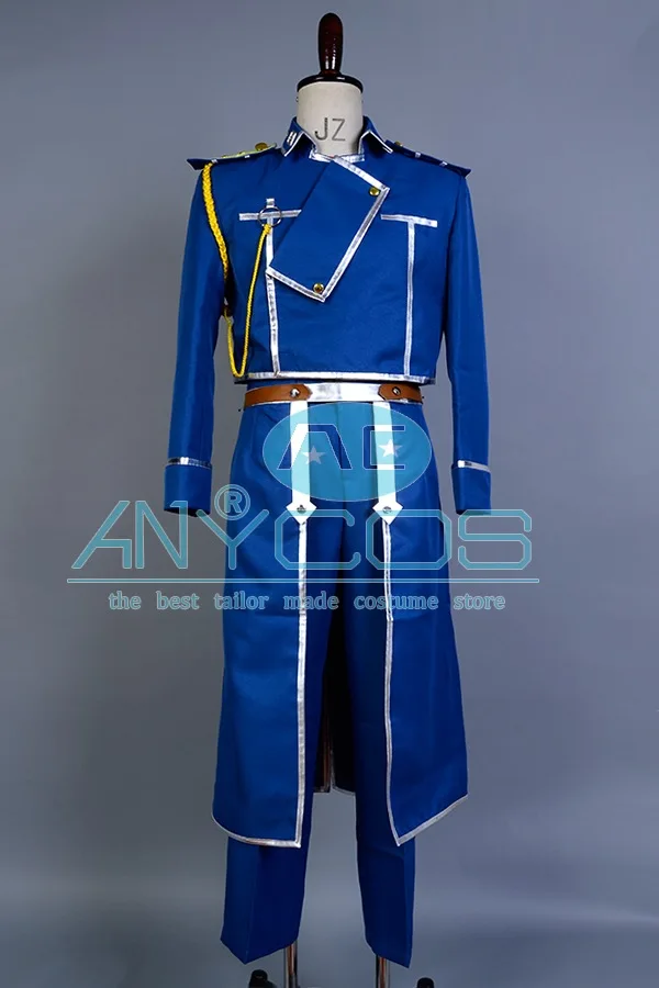 Стальной металлический алхимик Рой Мустанг, карнавальный костюм, военная форма, костюм