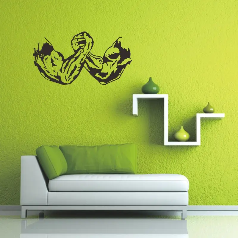 Dctal GYM wall sticker  Logo Name GYM Decal Posters Vinyl Wall Decals Pegatina Quadro Parede Decor Mural GYM Sticker 4