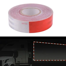 5cmx5m Trailer Conspicuity DOT Reflective Red/White Tape 5cmx5m Trailer Conspicuity DOT Reflective Red/White Tape