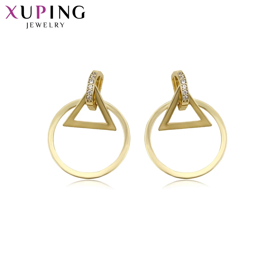 

Xuping Fashion Temperament Round Design Earrings Studs for Women or Girls Thanksgiving Jewelry Gifts S78,8-94408