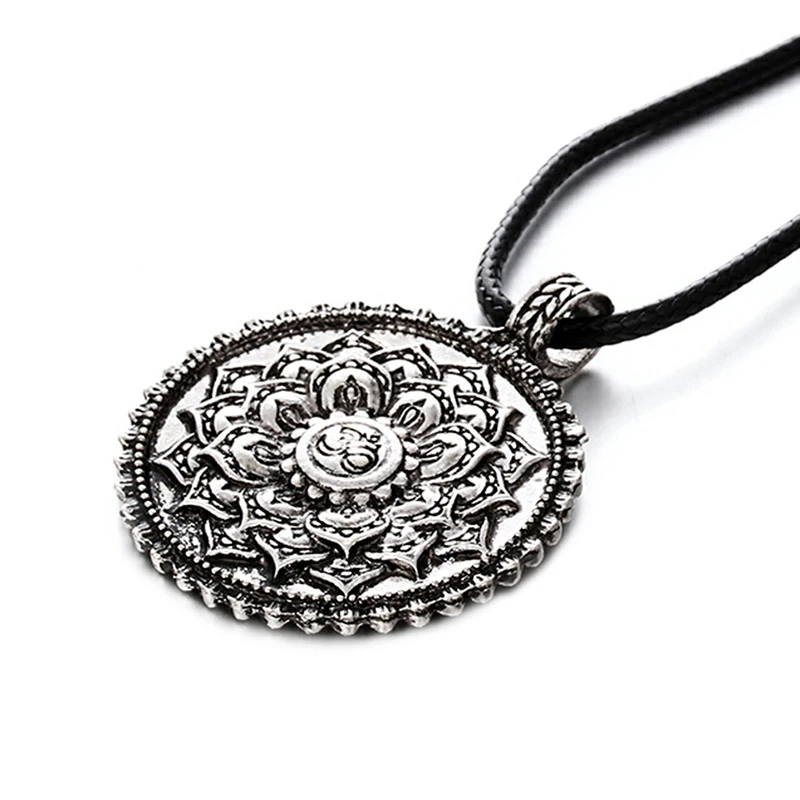 

Necklace Geometry Amulet Religious Jewelry Tibet Spiritual Necklace Tibet Mandala Pendant