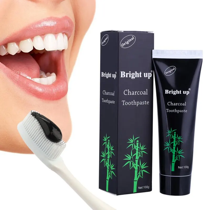 New Arrive Bamboo Charcoal Toothpaste Whitening Black Toothpaste