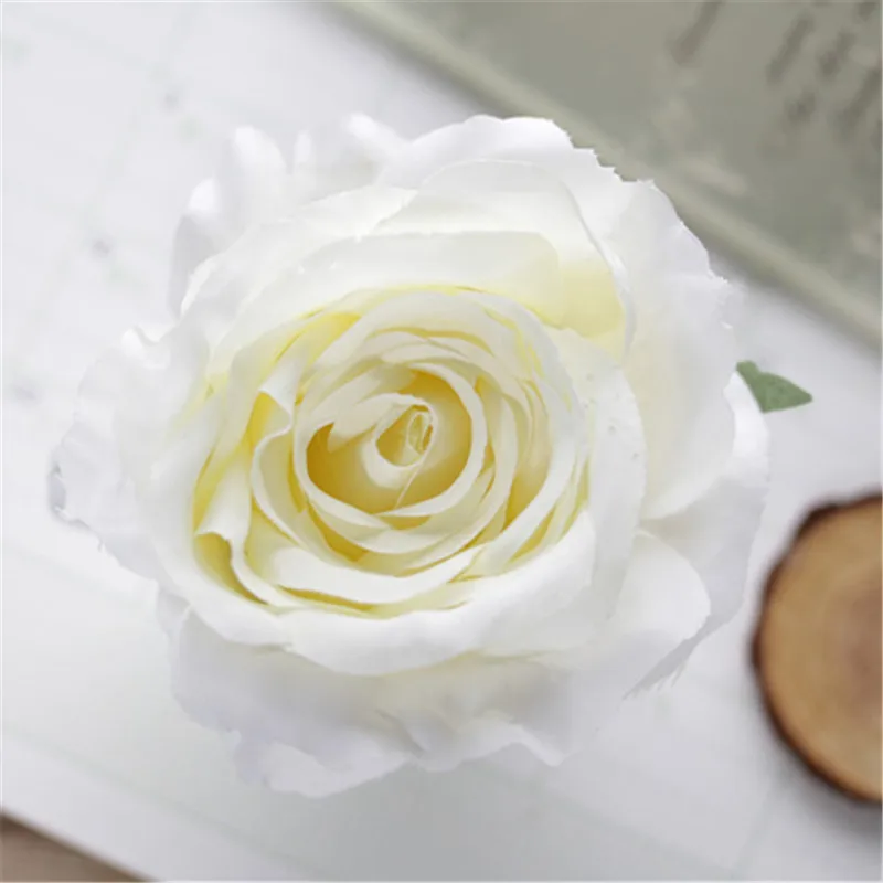 50 шт./лот, искусственный цветок розы, шелк, сделай сам, арочный искусственный цветок, настенное свадебное украшение, новинка, сделай сам, для дома, магазина, Декор окна - Цвет: white