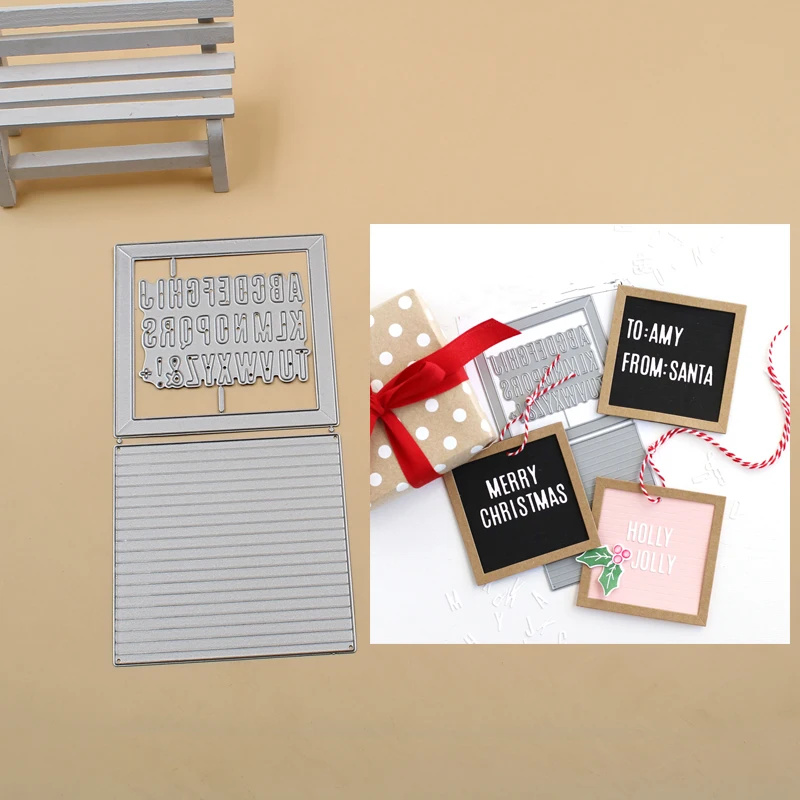 

Little Letterboard Metal Cutting Dies Stencils for DIY Scrapbook Photo Album Paper Card Decorative Craft Embossing Die New 2019