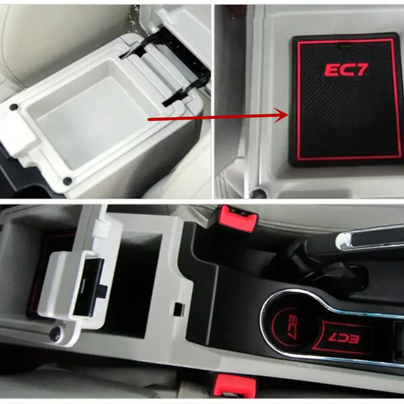 Car door gate slot Non-slip mat,cup holde for 12-13 year Geely Emgrand 7 EC7 EC715 EC718 EC7-RV EC715-RV EC718-RV Emgrand-RV