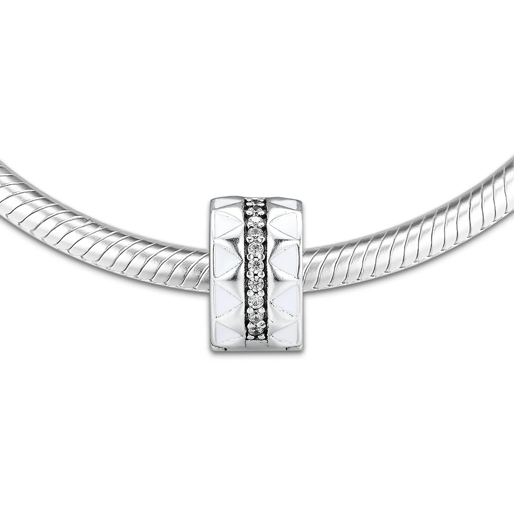 

DIY Fits for Pandora Charms Bracelets Sparkling Jagged Lines Beads 100% 925 Sterling-Silver-Jewelry Free Shipping