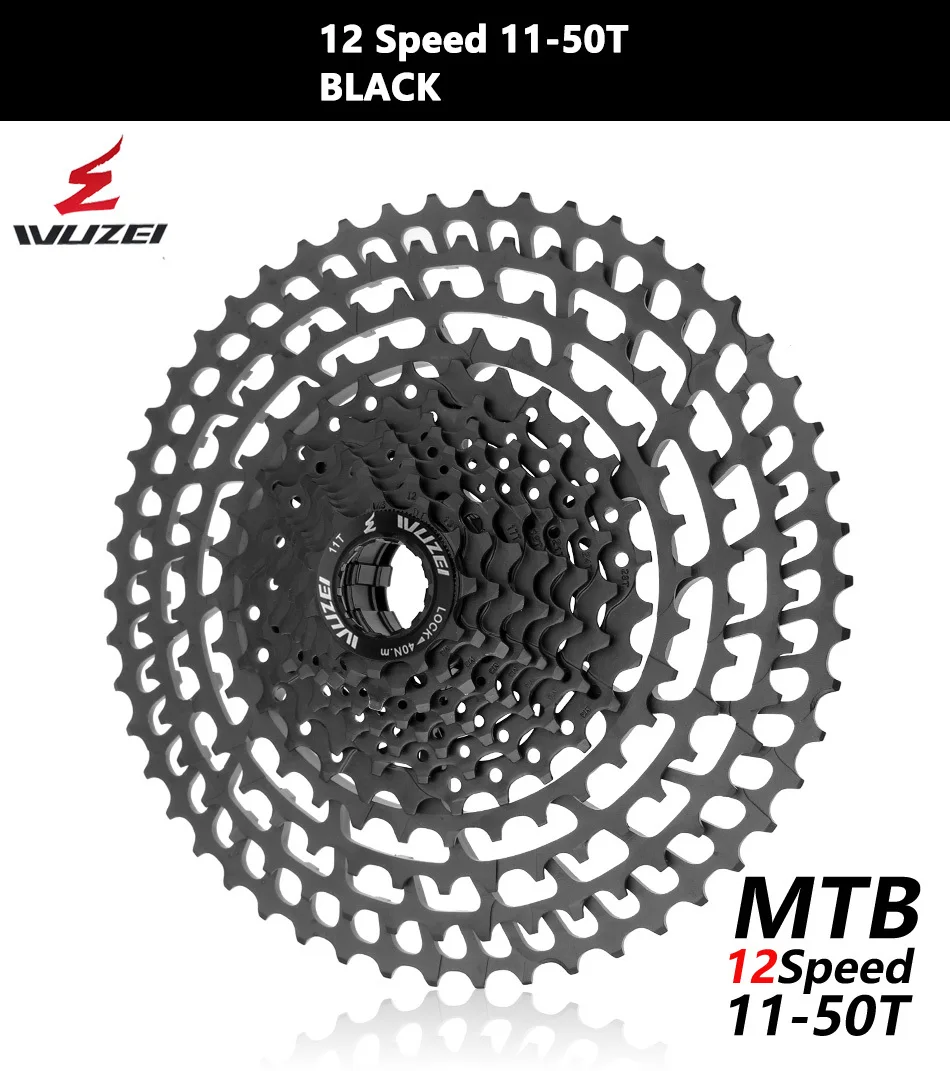 WUZEI 11/12 speed 11-50T 52T кассета Сверхлегкий велосипед Freewheel 11T CNC Freewheel горный велосипед запчасти для Shimano GX