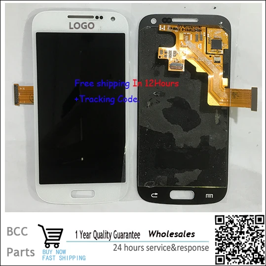 

High quality LCD display +Touch Screen digitizer with frame For samsung S4 mini i9190 In stock!Fast shiping!