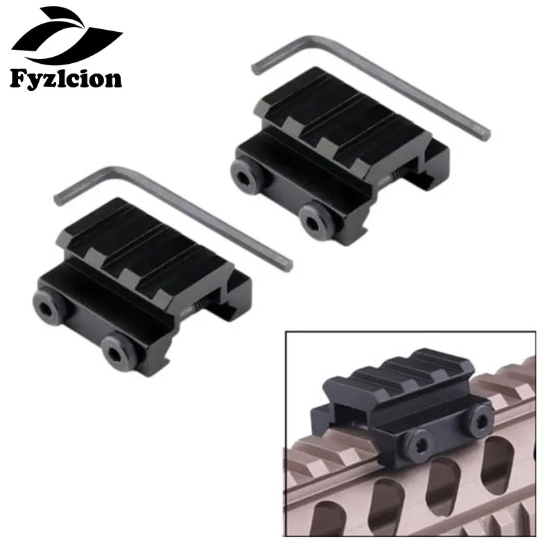 Tactical hunting 2PCS FLAT TOP HALF 1/2 INCH MINI RISER BLOCK MOUNT 3