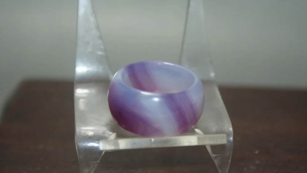 

Free delivery China Purple Jade antique striker Thumb Ring