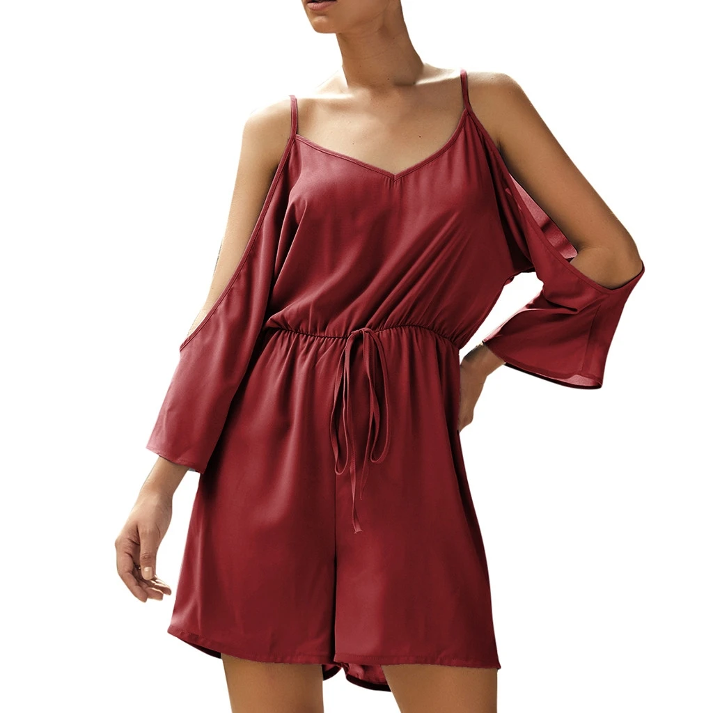 JAYCOSIN комбинезон Горячая Boho o-образным вырезом короткая женская Повседневная Бесшовная майка три четверти бандаж 19MAY14