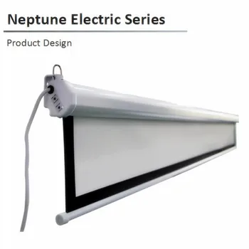 

N12VG 4:3,84 100 120 133 150inch Neptune Electric 2 series Motorized electrical projector screen with matte white Grey