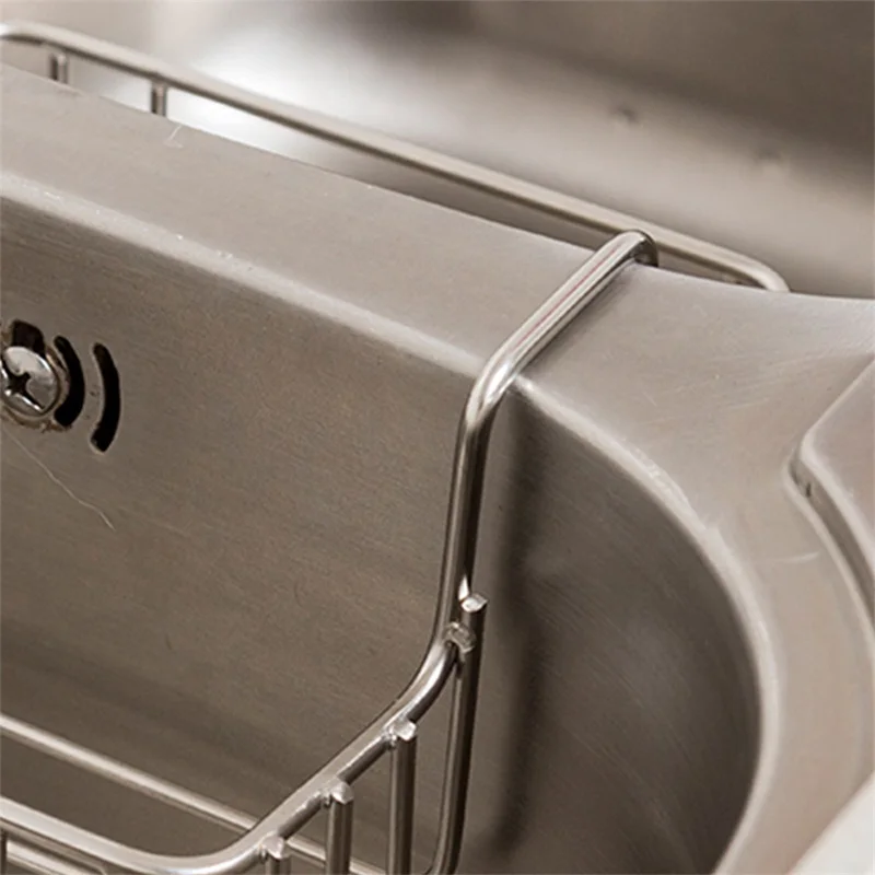 Stainless Steel Double Sink Rack Caddy Hanging Basket Kitchen organizer Storage Sponge Kitchenware for Kitchen Accessoire