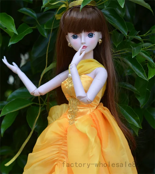 Шарнирная 1/3 BJD, куклы, женские глаза, свободный Макияж лица, полный комплект одежды, детская кукла, игрушки для девочек
