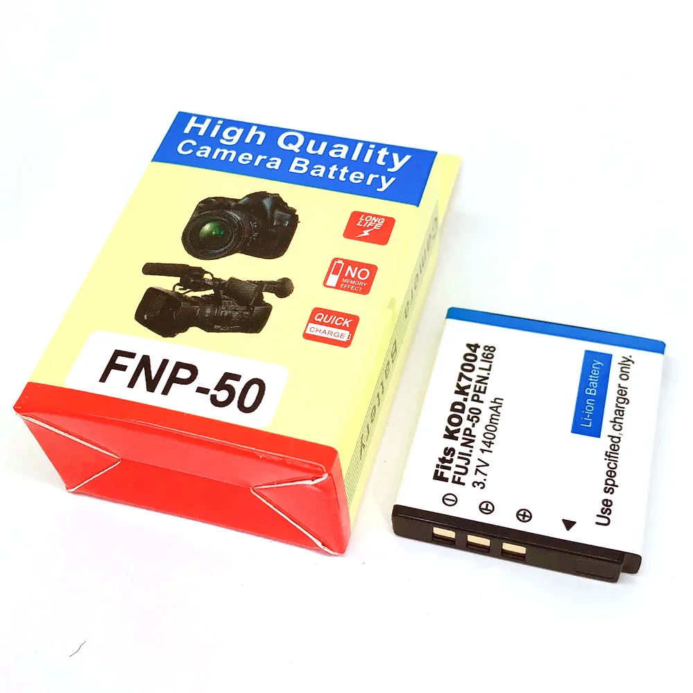 NP-50 FNP50 NP50 KLIC-7004 D-Li68 аккумулятор для Fujifilm X10 X20 XF1 F50 F75 F665 F775 f900 F505 F305 F85 F200 F100 KODAK PENTAX