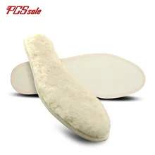 Original PCSsole wool insoles winter thermal cashmere sheepskin fur thermal for snow boots keep warming light weight W1001