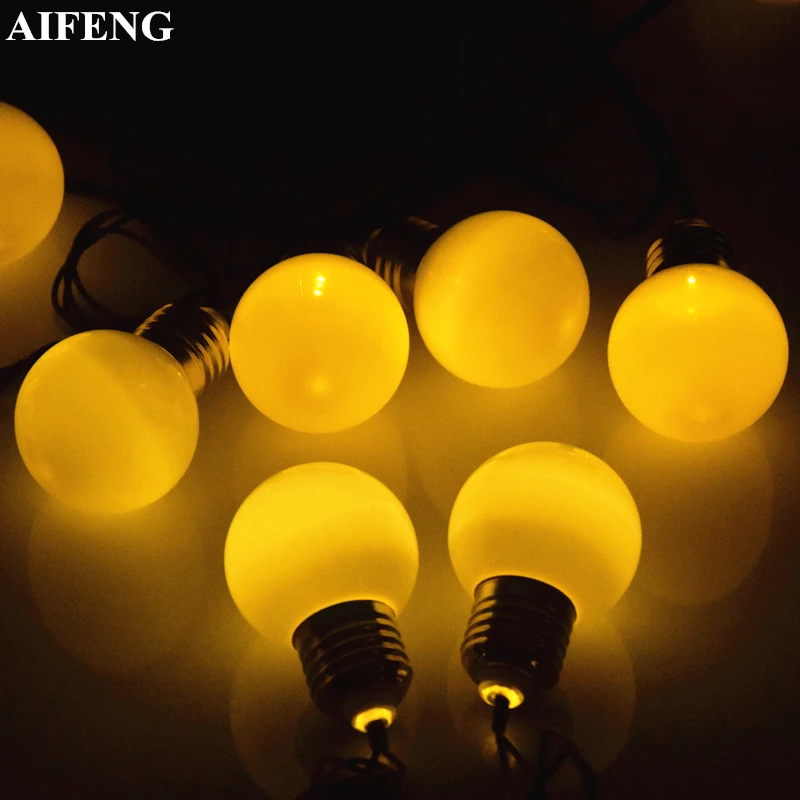 

AIFENG 6M 20Leds Wedding String Fairy Lights Christmas Led Globe Bulb Led Fairy String Lights Outdoor Garden Party Decor Garland