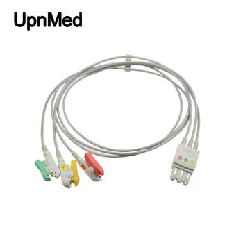 

Compatible ECG For Philips M1672A 3 Lead ECG Lead Set,IEC standard with Grabber