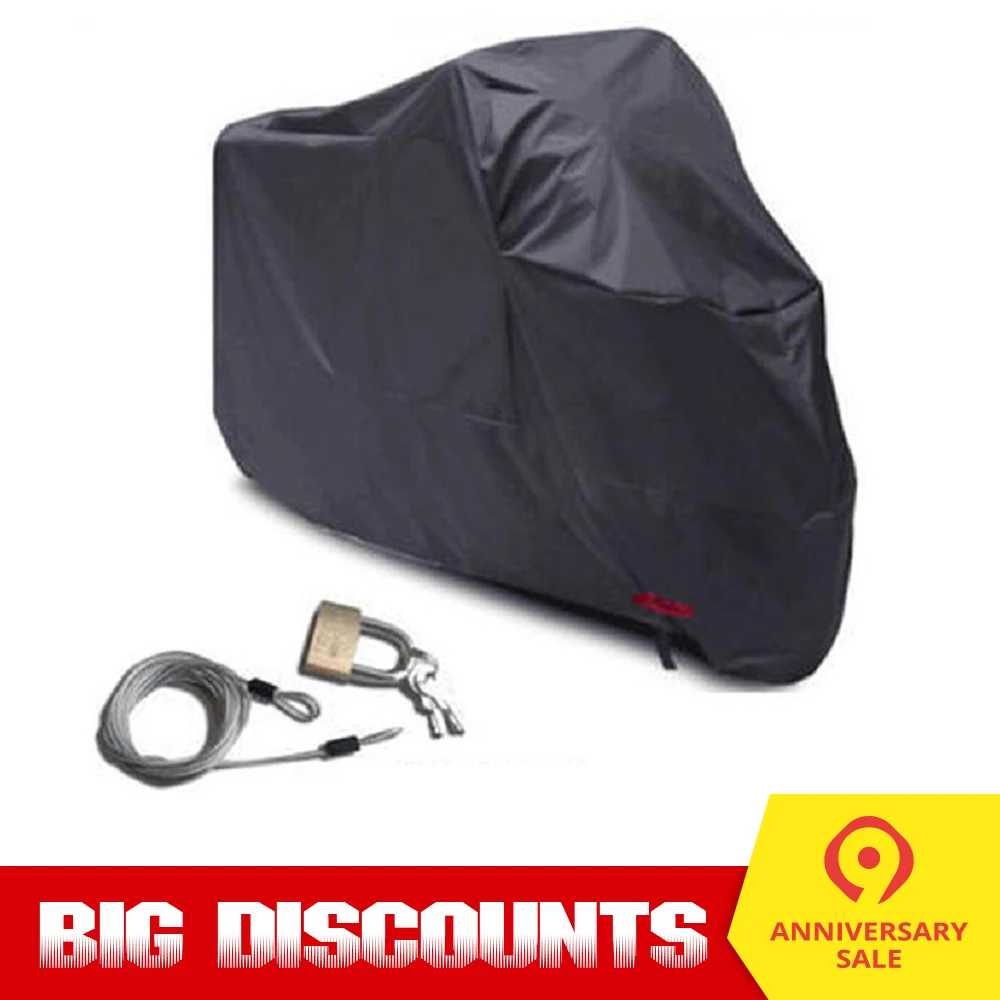 

Motorcycle Cover Bike All Season Waterproof Dustproof UV Protective Motorbike Outdoor Indoor Motos Scooter Rain Cover Motas